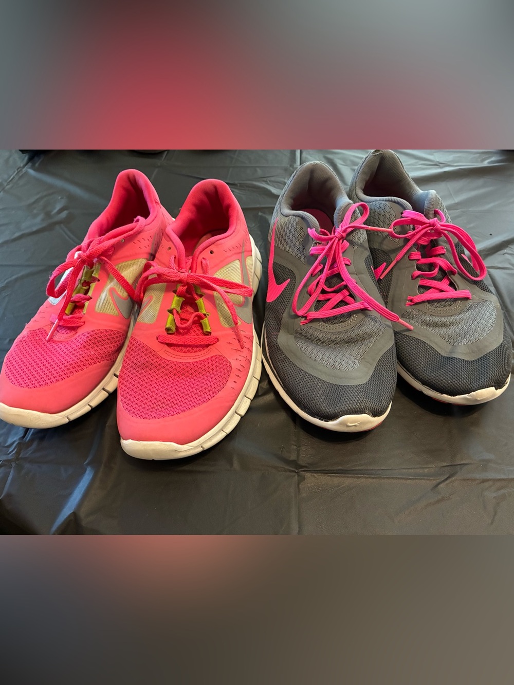 Nike Women’s Athletic Sneakers - Hot Pink and Gray